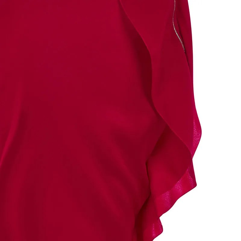 150616- Red Flutter Skirt