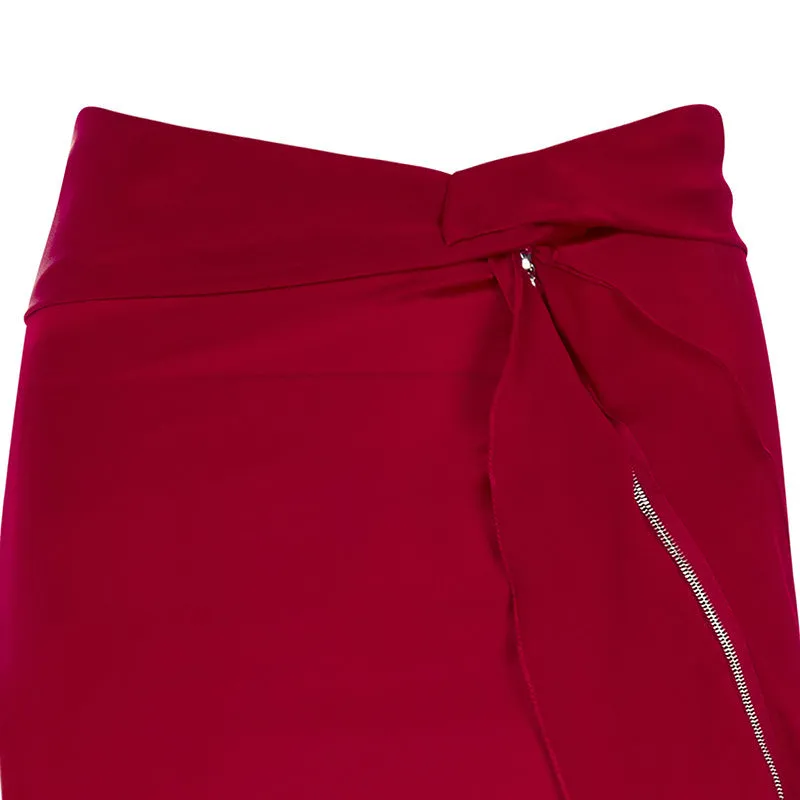 150616- Red Flutter Skirt
