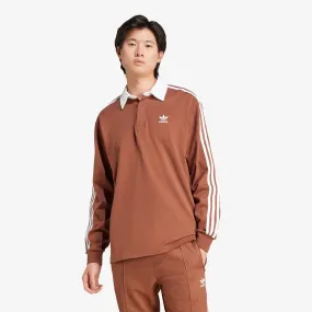 Adidas Originals | ADICOLOR RUGBY POLO SHIRT { PRELOVED BROWN