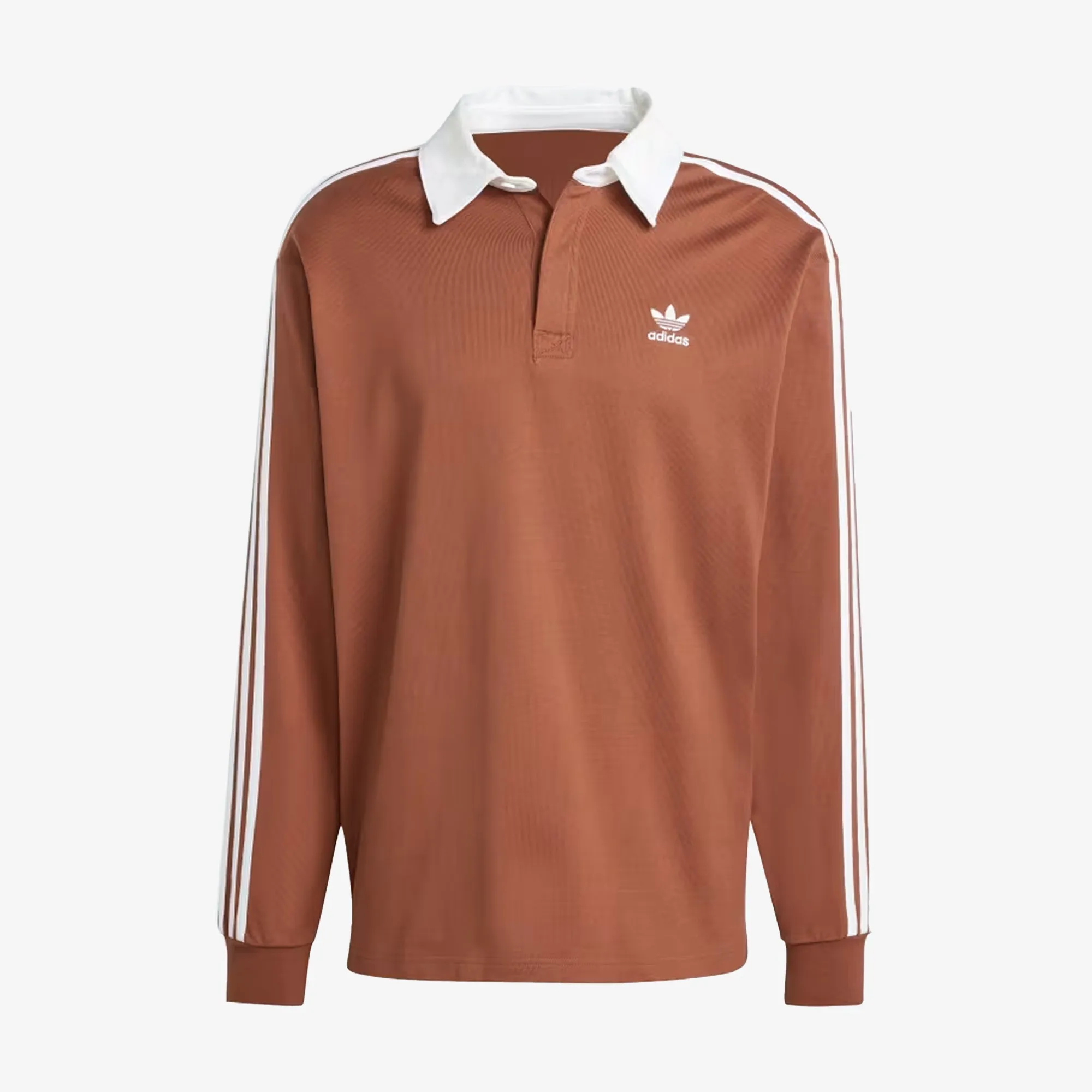 Adidas Originals | ADICOLOR RUGBY POLO SHIRT { PRELOVED BROWN