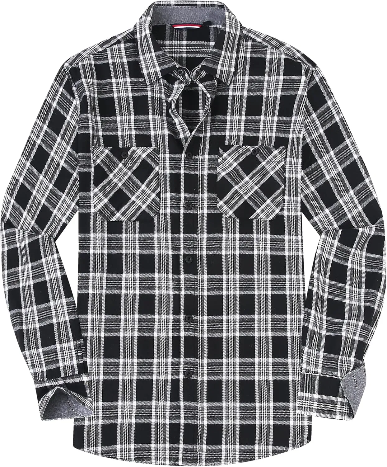 Alex Vando Mens Button Down Shirts Regular Fit Long Sleeve Casual Plaid Flannel Shirt