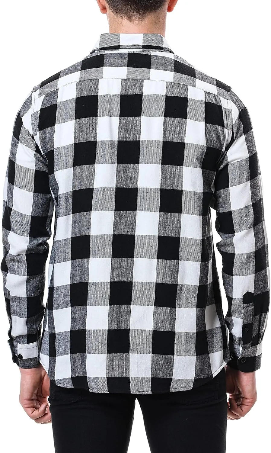 Alex Vando Mens Button Down Shirts Regular Fit Long Sleeve Casual Plaid Flannel Shirt