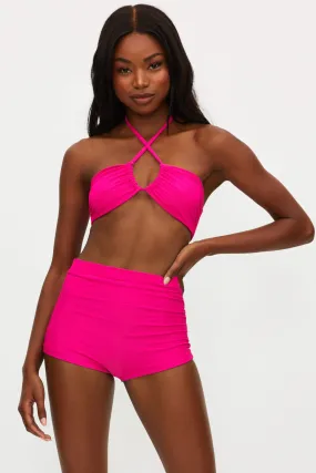 Beach Riot Abby Top in Bright Fuchsia