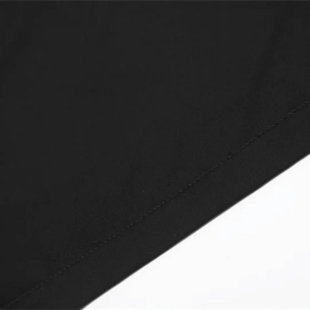 Black Collarless Fitted Blazer