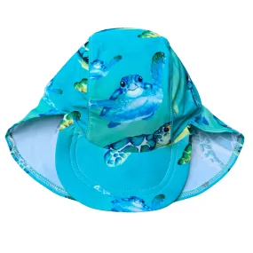 Blue Turtle Swim Hat
