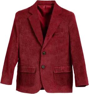 Boy Corduroy Blazer Formal Notched Lapel Cute Casual Slim Fit Tuxedo Wedding Tuxedo Blazer for Boy