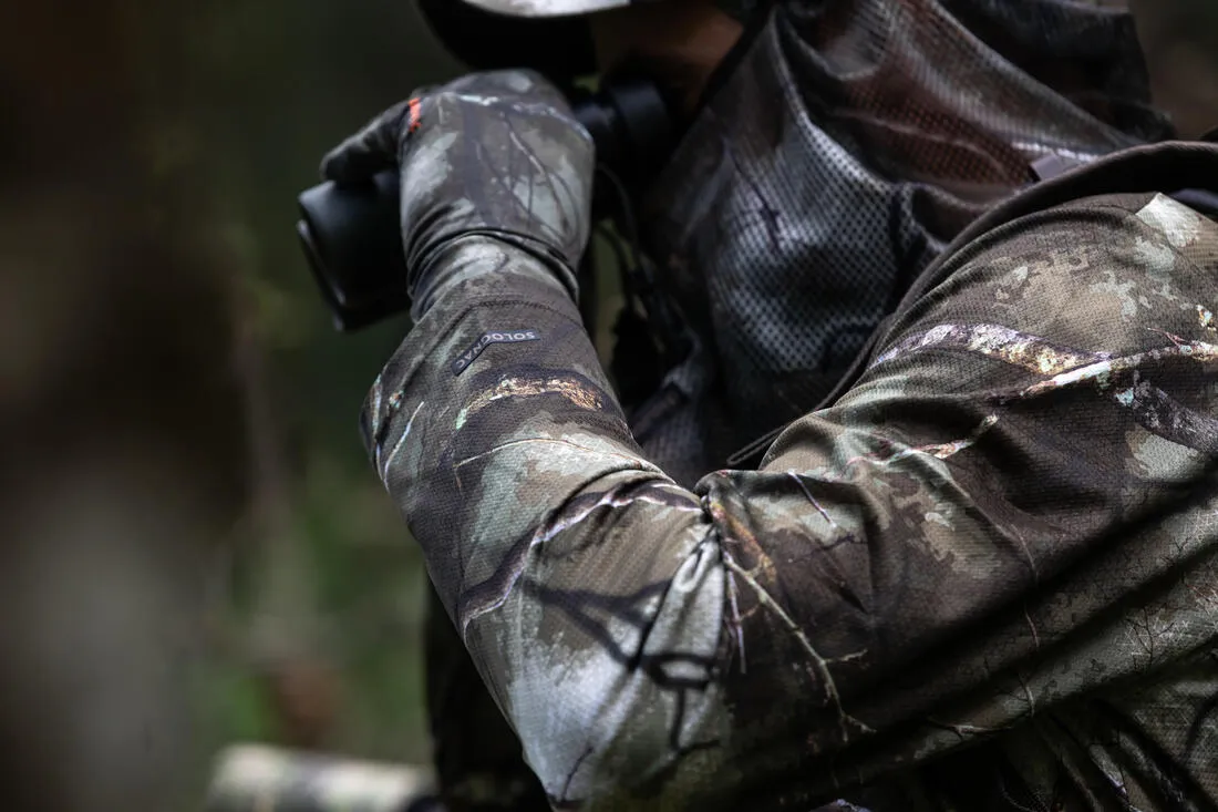 Breathable Long Sleeve T-shirt - Woodland Camo