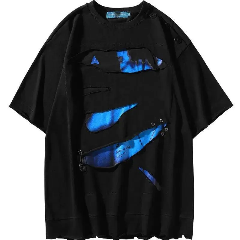 Button Trim Casual T-Shirt