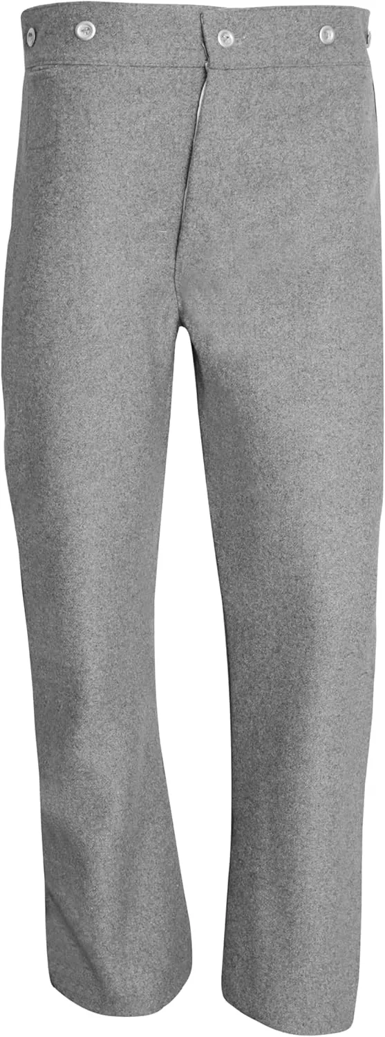 Civil War US Officer's Men '1' inch Trim Trouser-Wool Pants Sky Blue