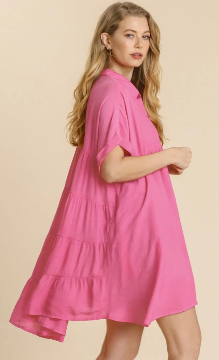 Collared Ruffle Dress