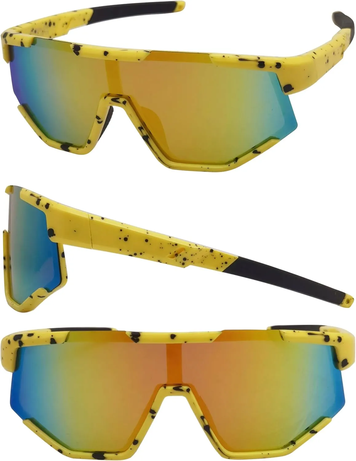 COOLSOME Kids Flexible Polarized Sunglasses with Strap Youth Sport Cycling Baseball for Boys Girls Age 6-12