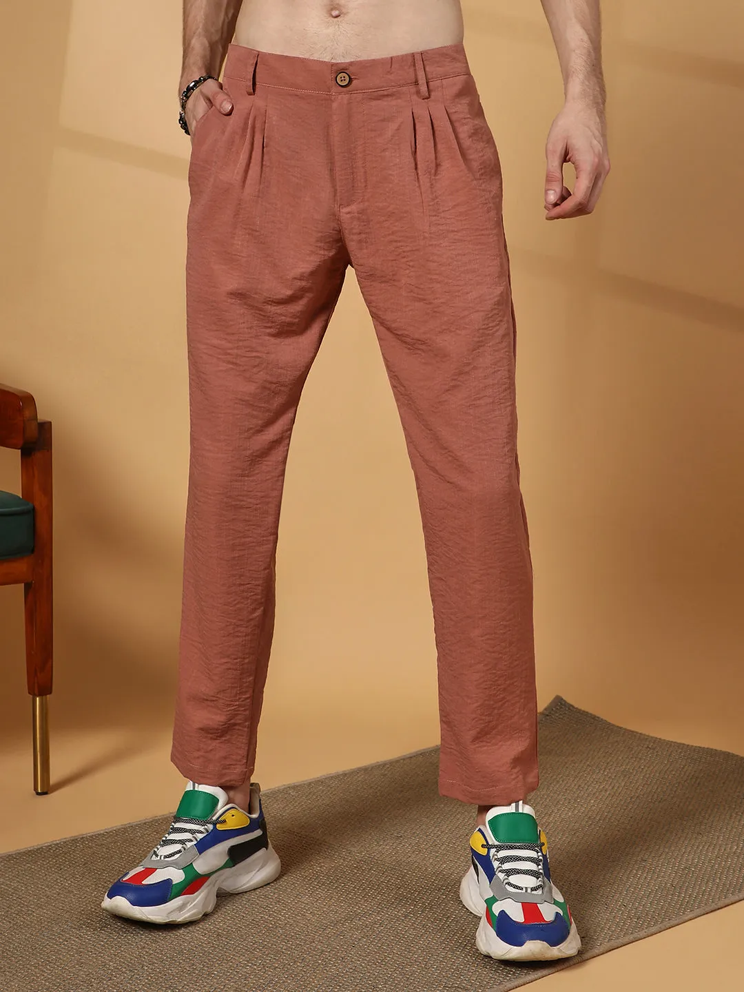 Crinkled Tailored Trousers