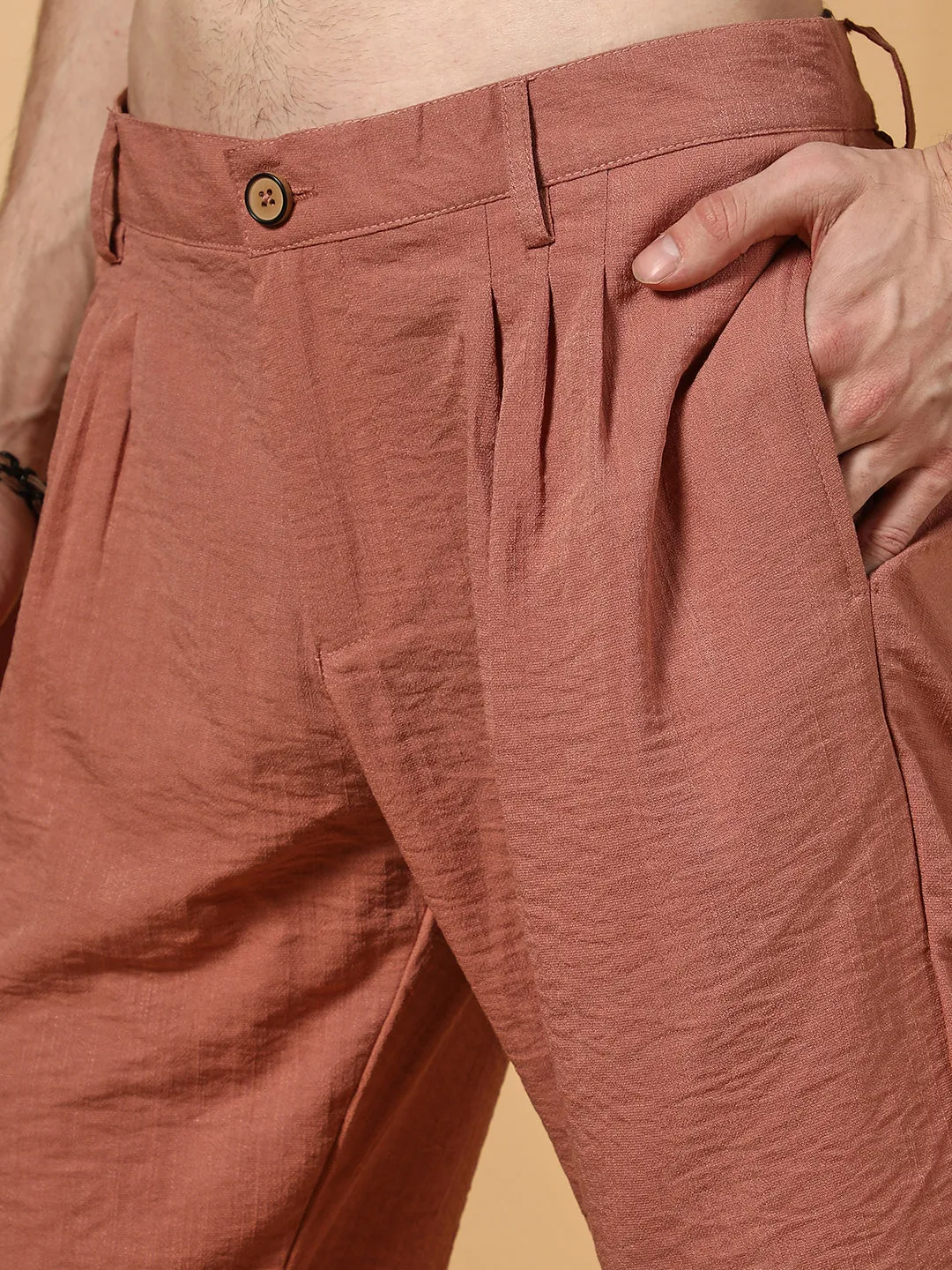 Crinkled Tailored Trousers