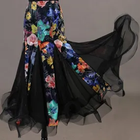 Customisable- Women's Modern Dance Ballroom Dance Skirt Training Performance Dress
