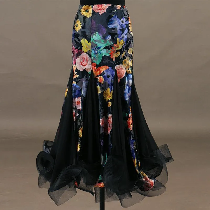 Customisable- Women's Modern Dance Ballroom Dance Skirt Training Performance Dress