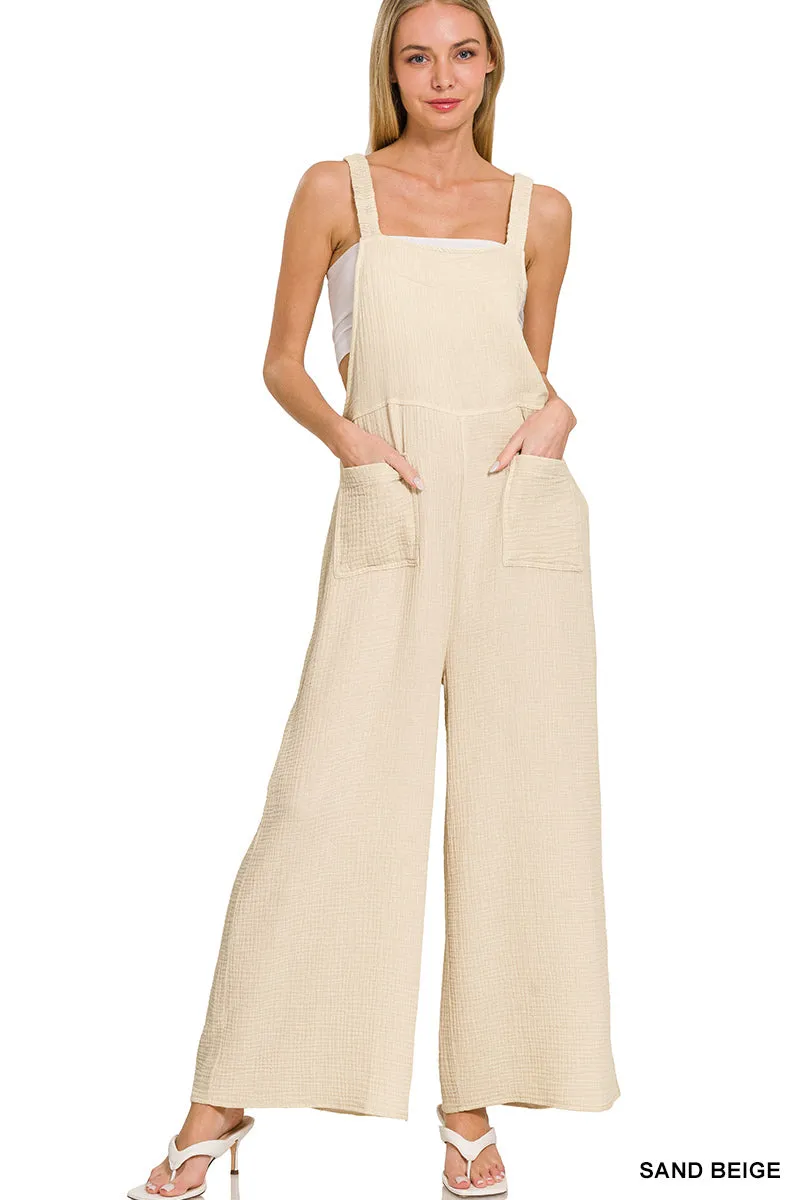 Distressed Overalls  - Stretchy fabric!