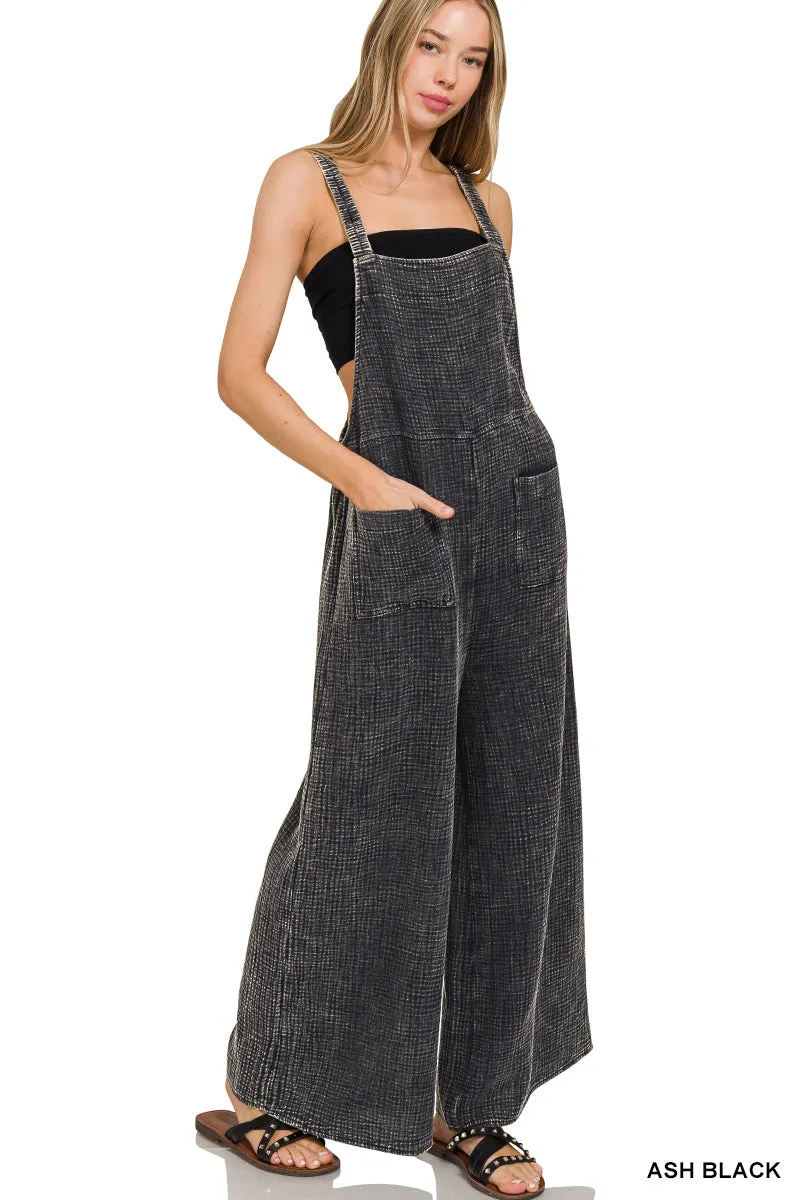 Distressed Overalls  - Stretchy fabric!
