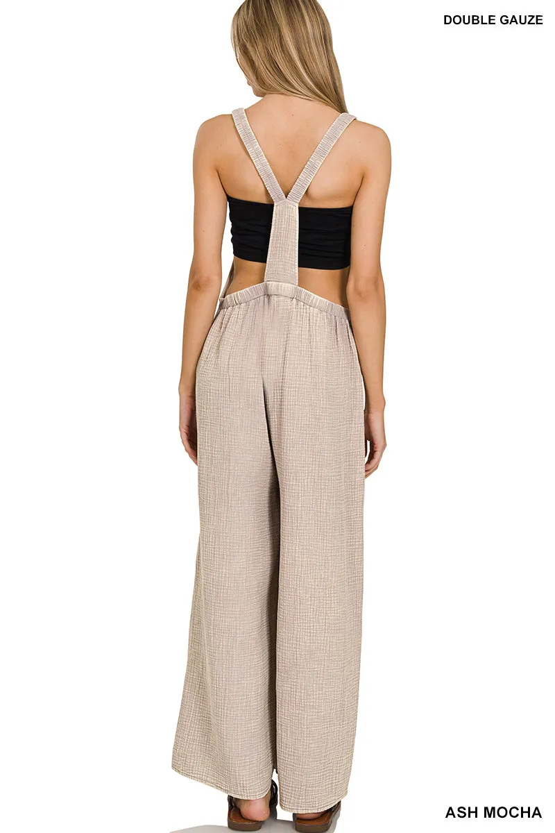 Distressed Overalls  - Stretchy fabric!