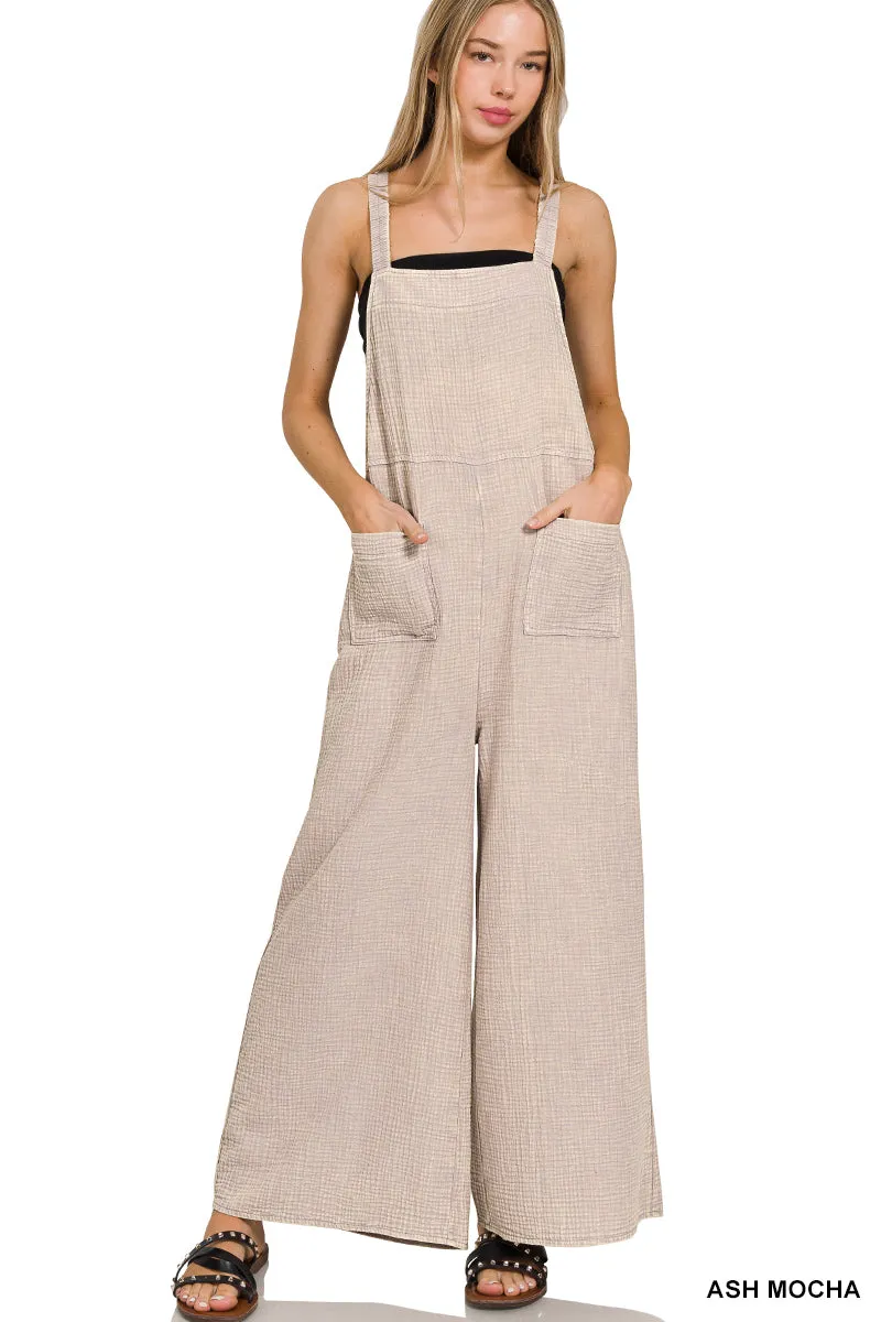Distressed Overalls  - Stretchy fabric!