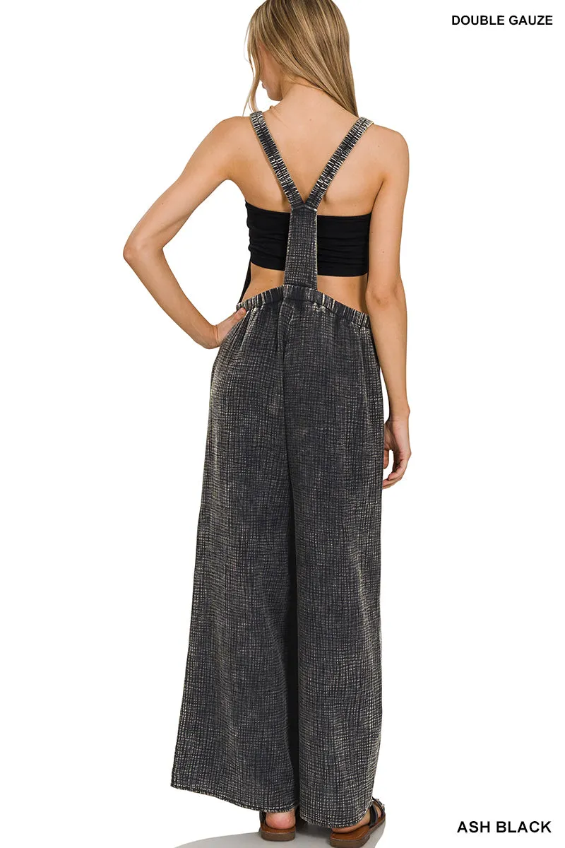 Distressed Overalls  - Stretchy fabric!