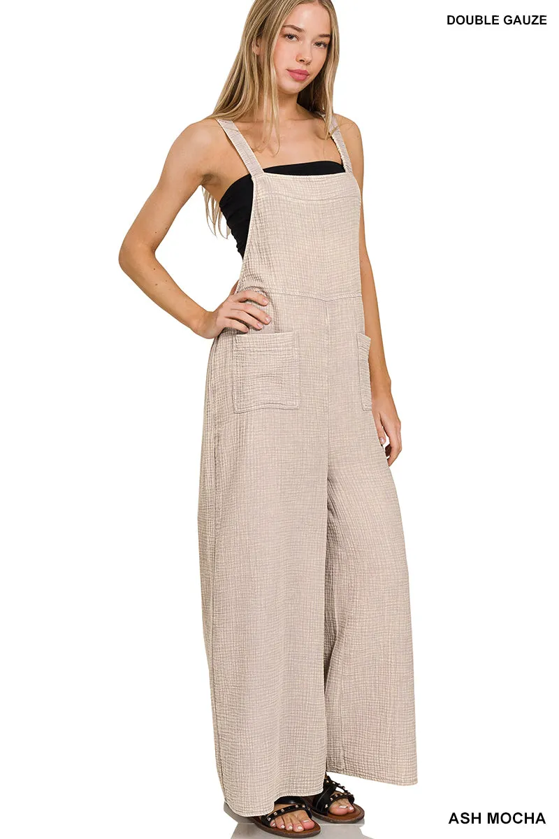 Distressed Overalls  - Stretchy fabric!