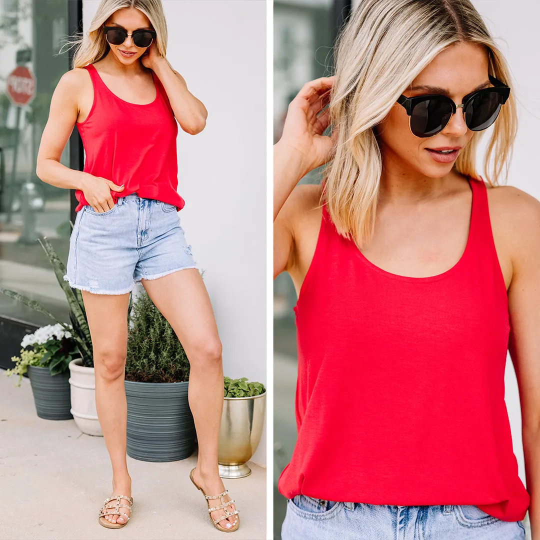 Do What You Do Ruby Red Tank