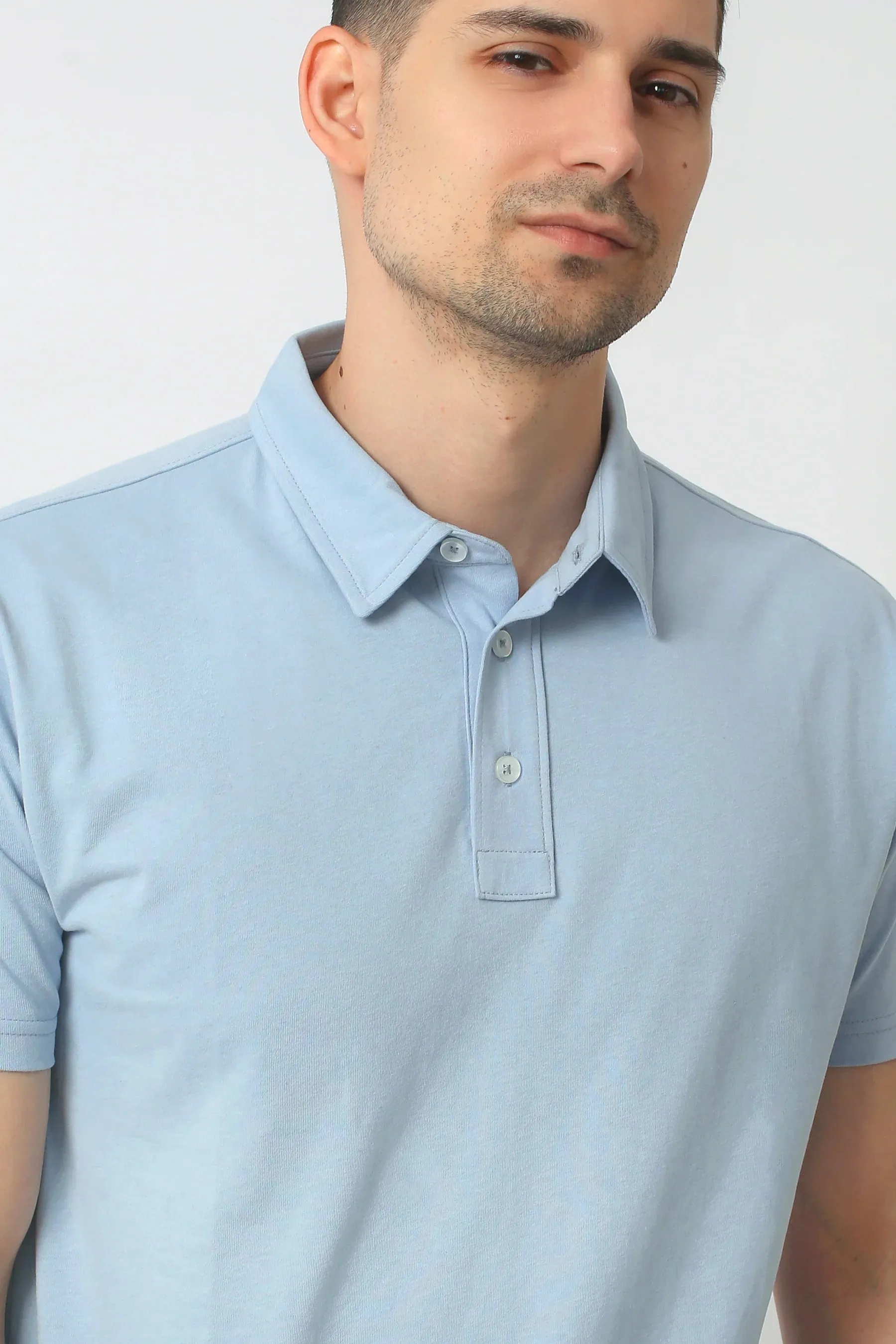 Everyday Polo Shirt (Powder Blue)