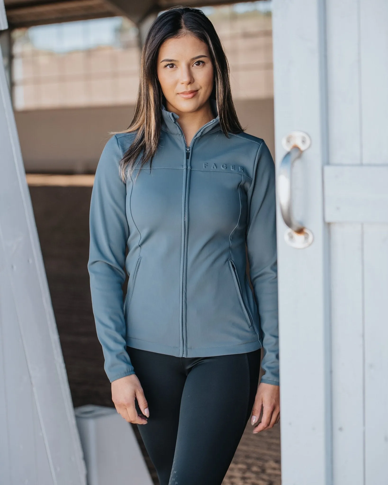 Fager Vera Full Zip Sports Jacket Ice Blue