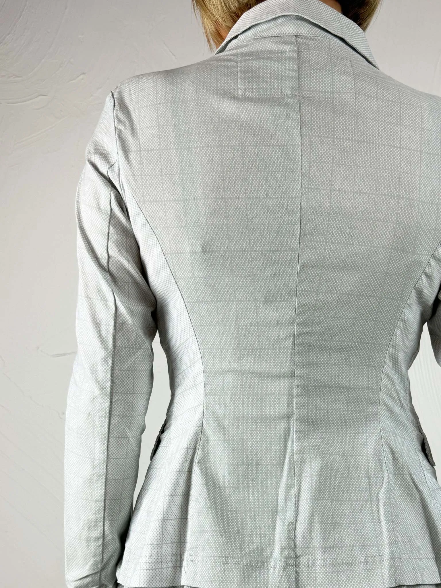 Fitted Stretchy Check Jacket 3441114