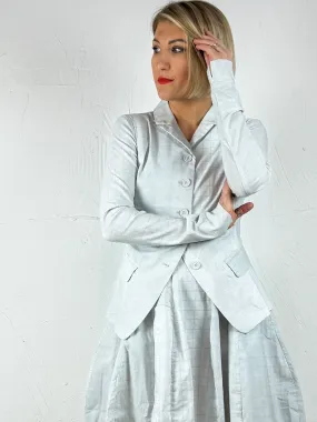 Fitted Stretchy Check Jacket 3441114