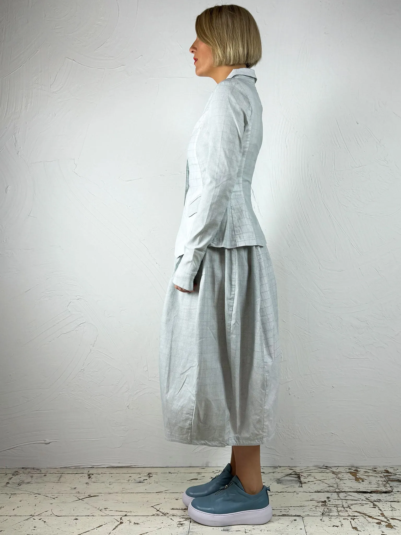 Fitted Stretchy Check Jacket 3441114