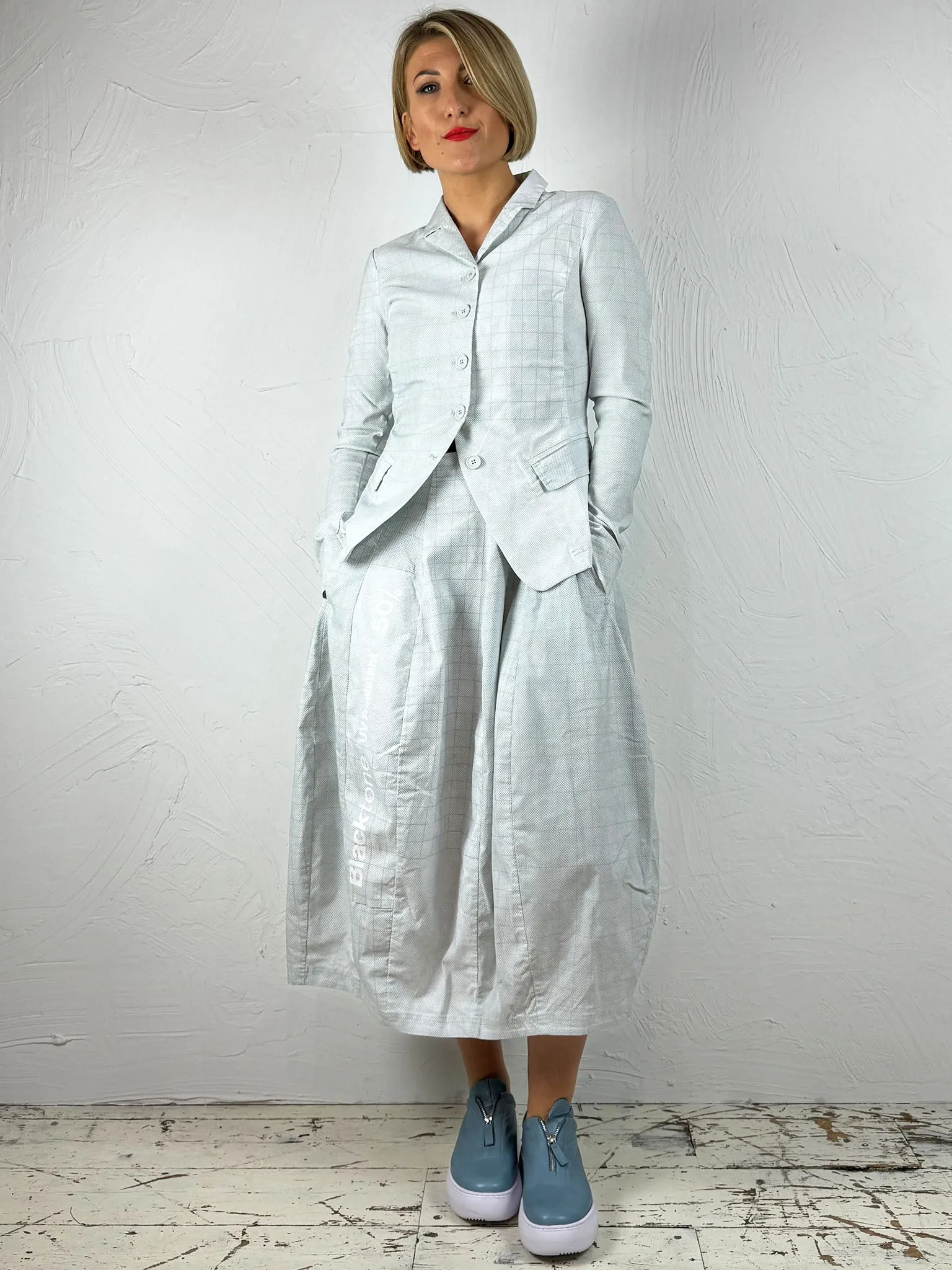 Fitted Stretchy Check Jacket 3441114