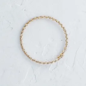 Flexible Gold Sparkle Bangle