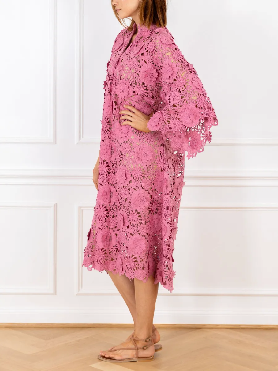 Floral Elegance Lace Dress