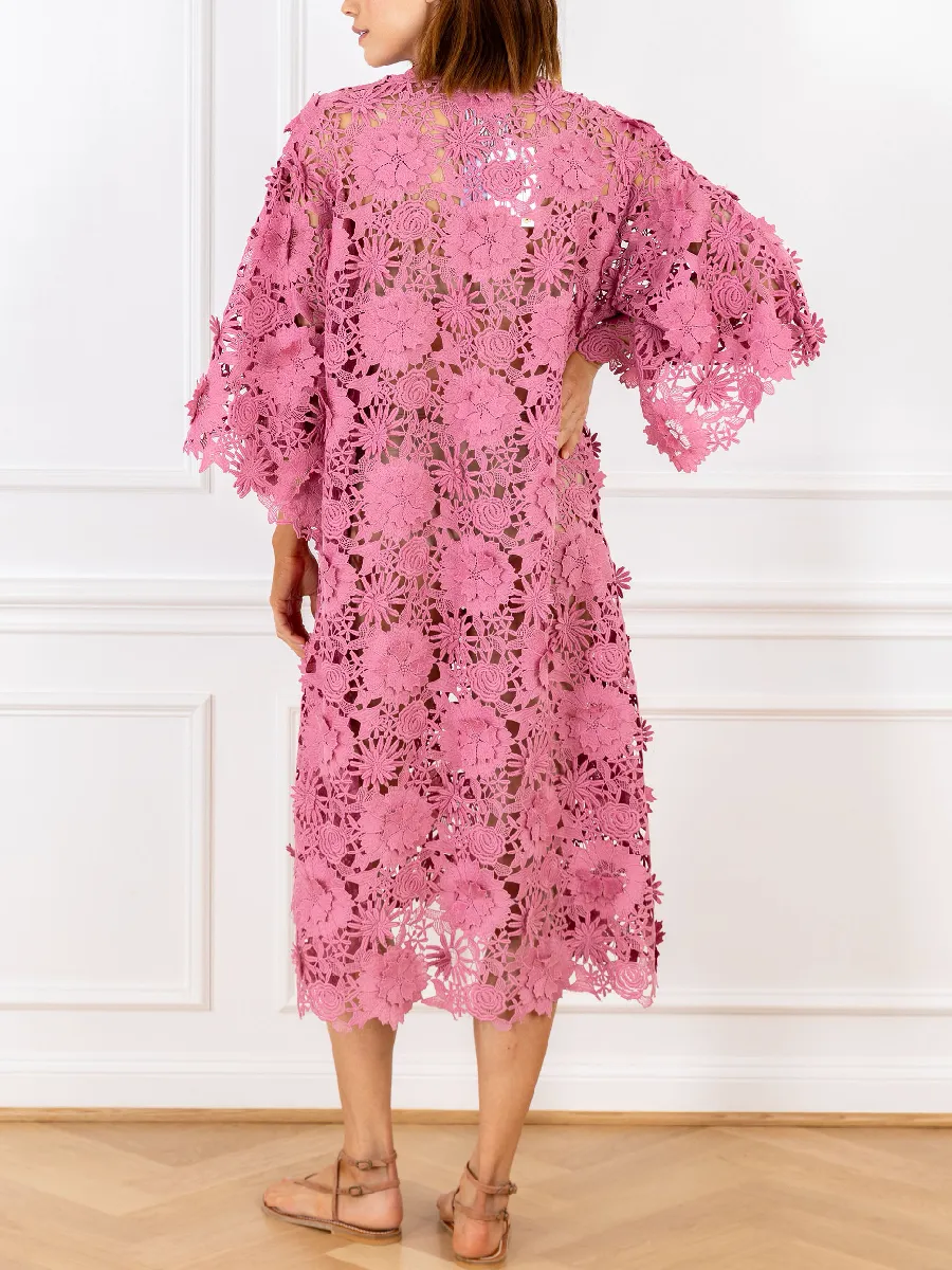 Floral Elegance Lace Dress