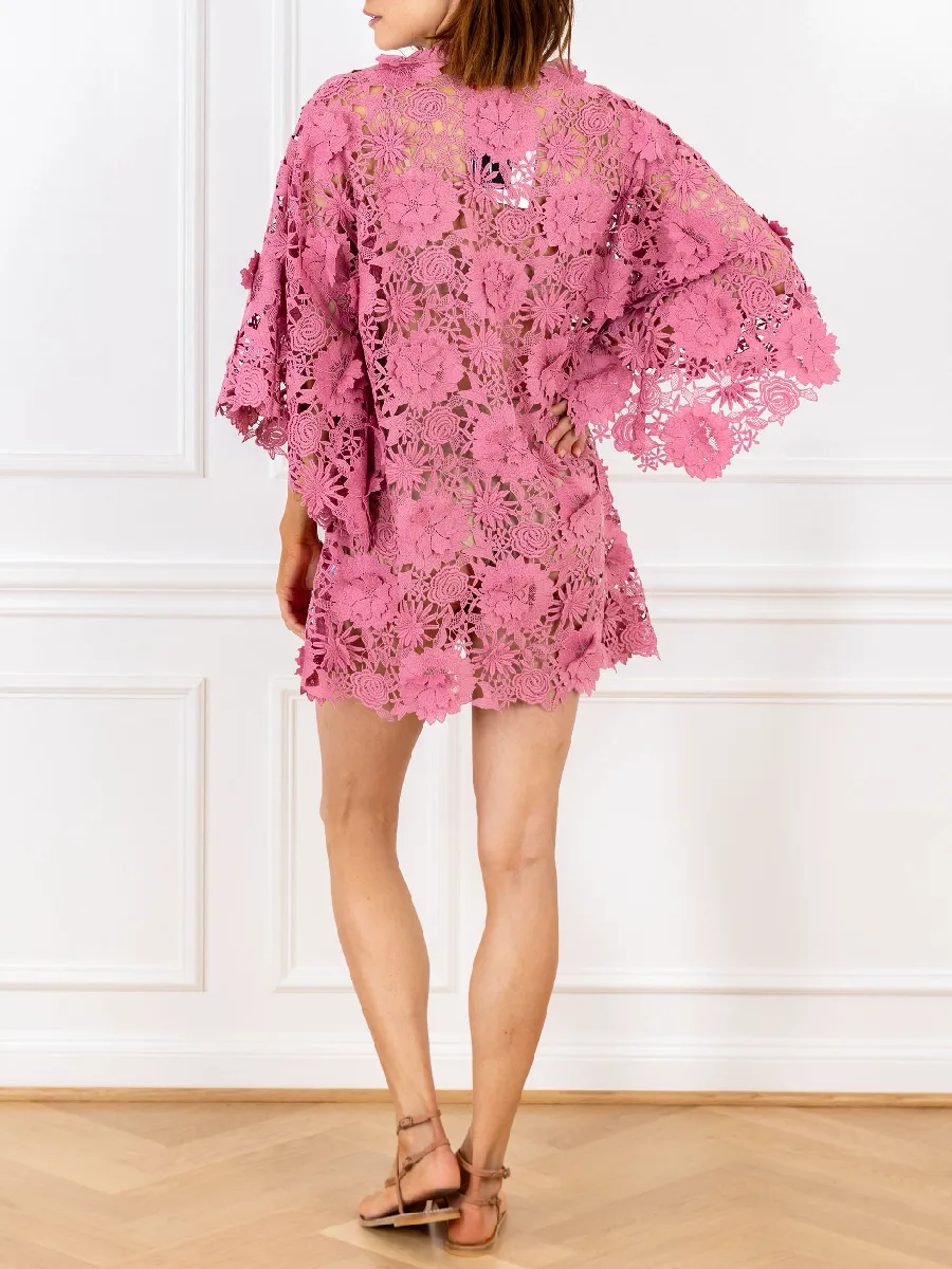 Floral Elegance Lace Dress