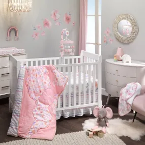 Girls Rule the World 4-Piece Crib Bedding Set