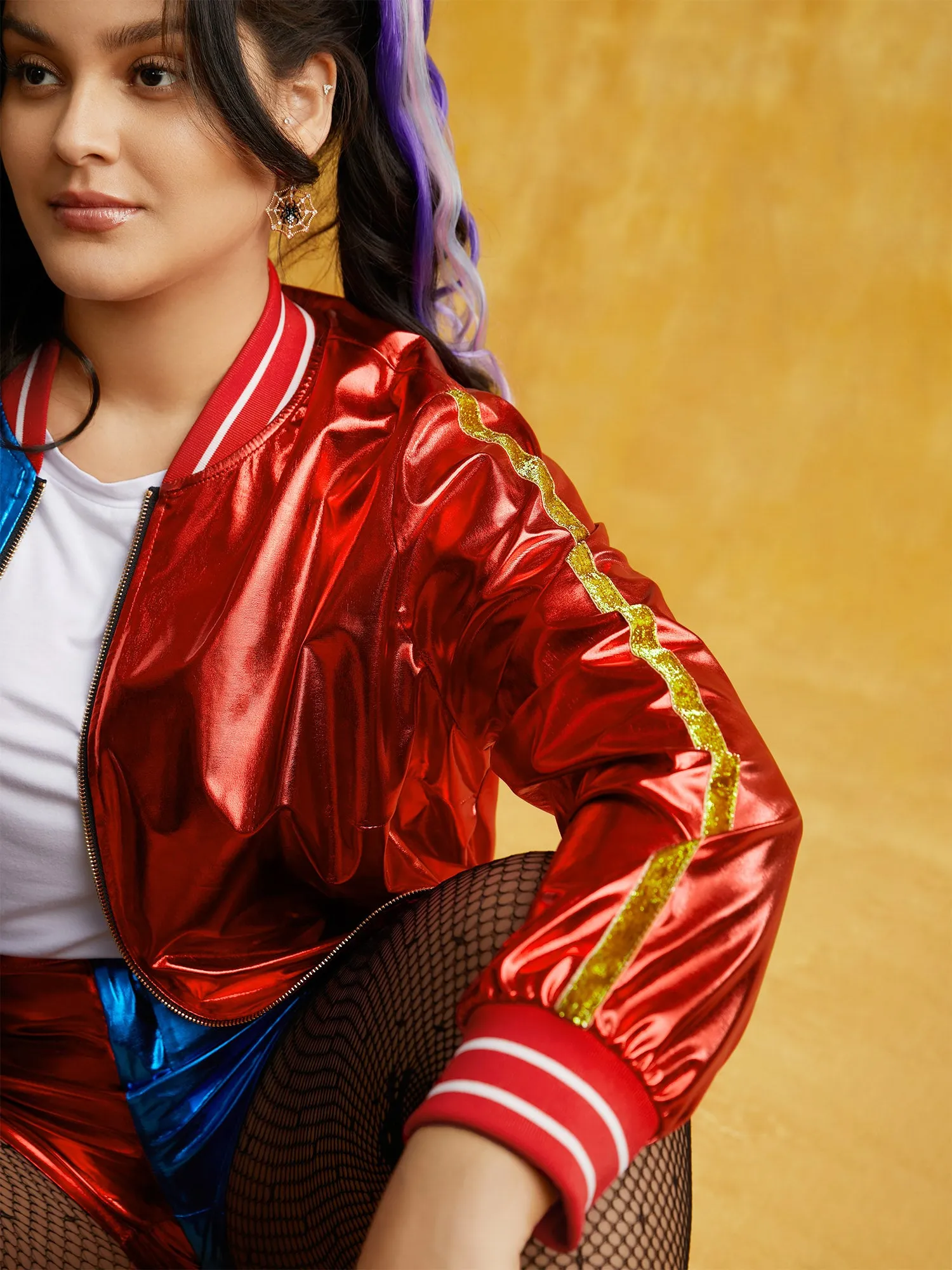 Groovy Reflective Stretchy Zipper Jacket