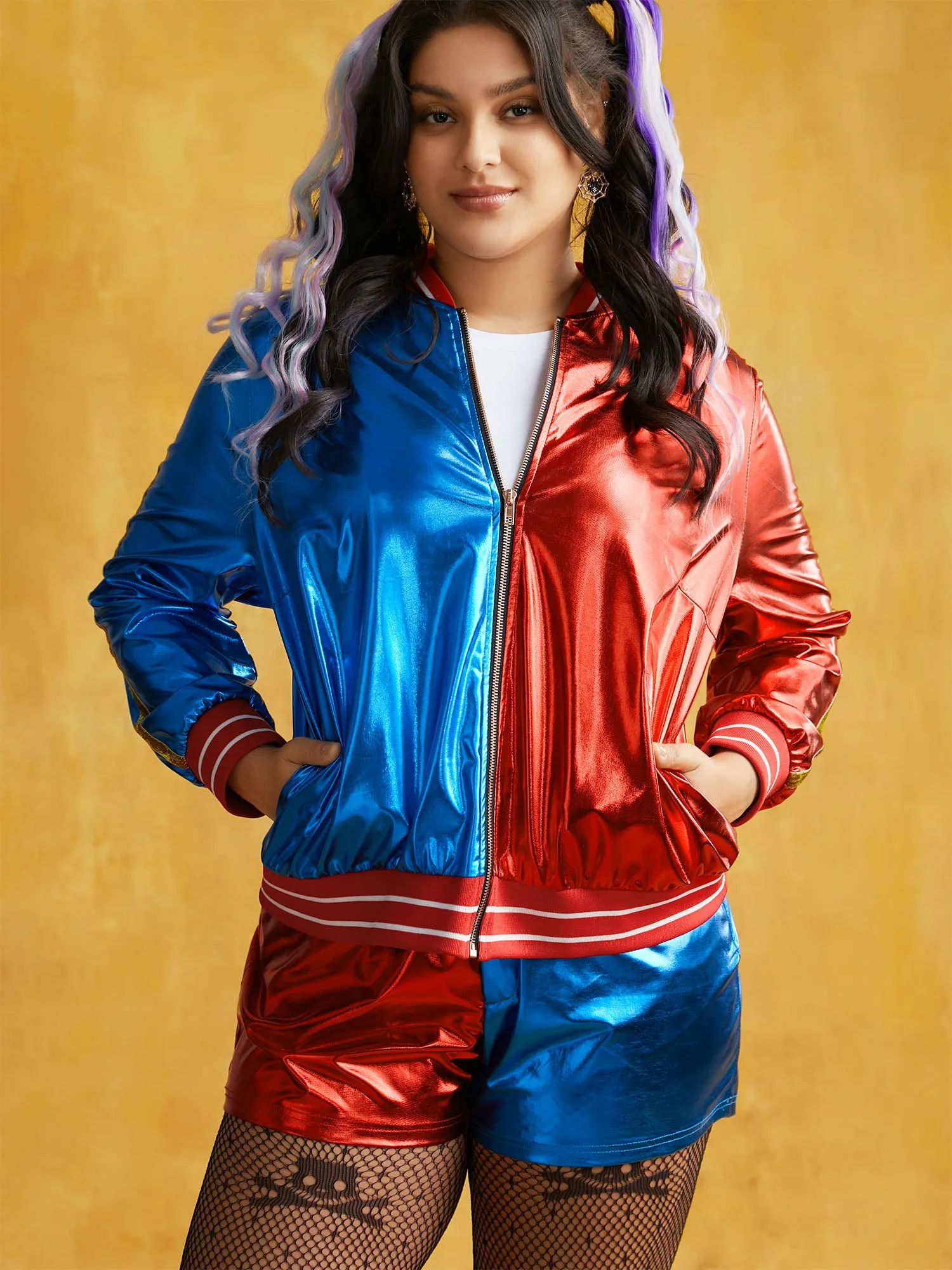Groovy Reflective Stretchy Zipper Jacket