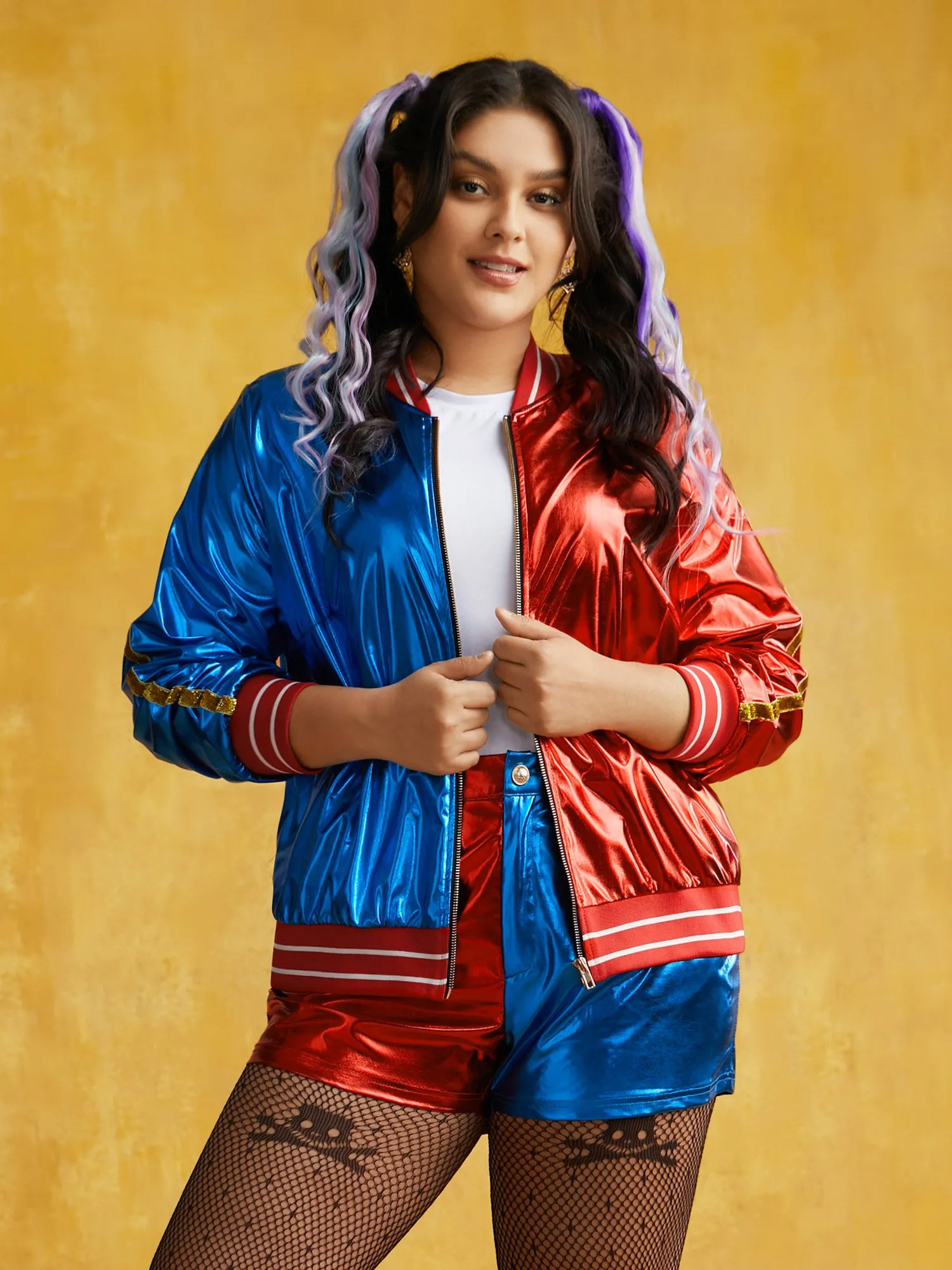 Groovy Reflective Stretchy Zipper Jacket