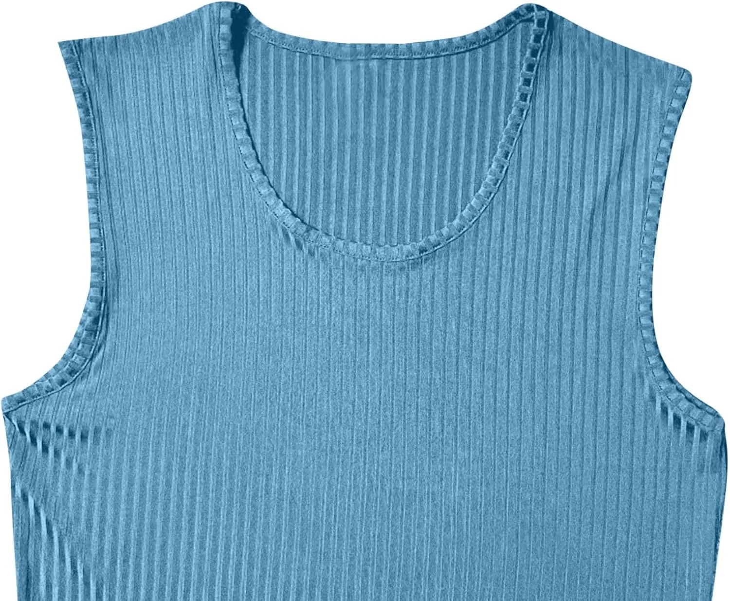 Gym Tank Tops for Men Muscle Sleeveless Workout Top Shirt Flowy Hem Solid Color Loose Comfy Athletic Training Tops