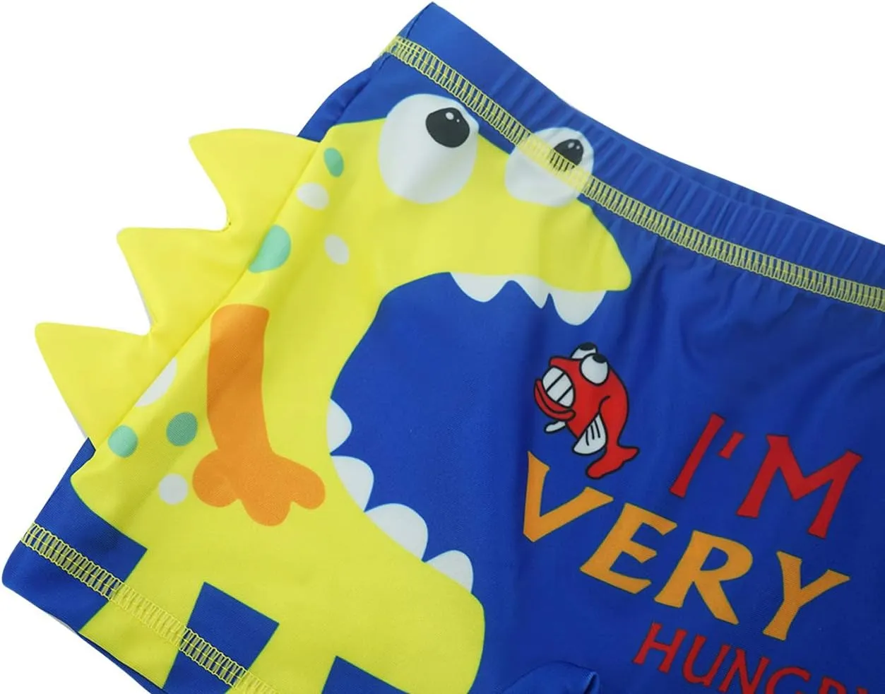 Happy Cherry Baby Boys Swimming Trunks Cartoon Swimwear Short with Hat