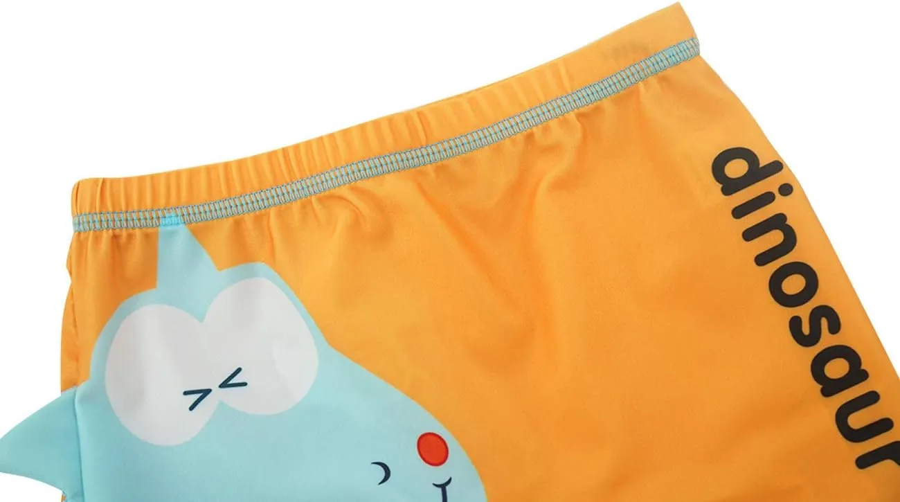 Happy Cherry Baby Boys Swimming Trunks Cartoon Swimwear Short with Hat