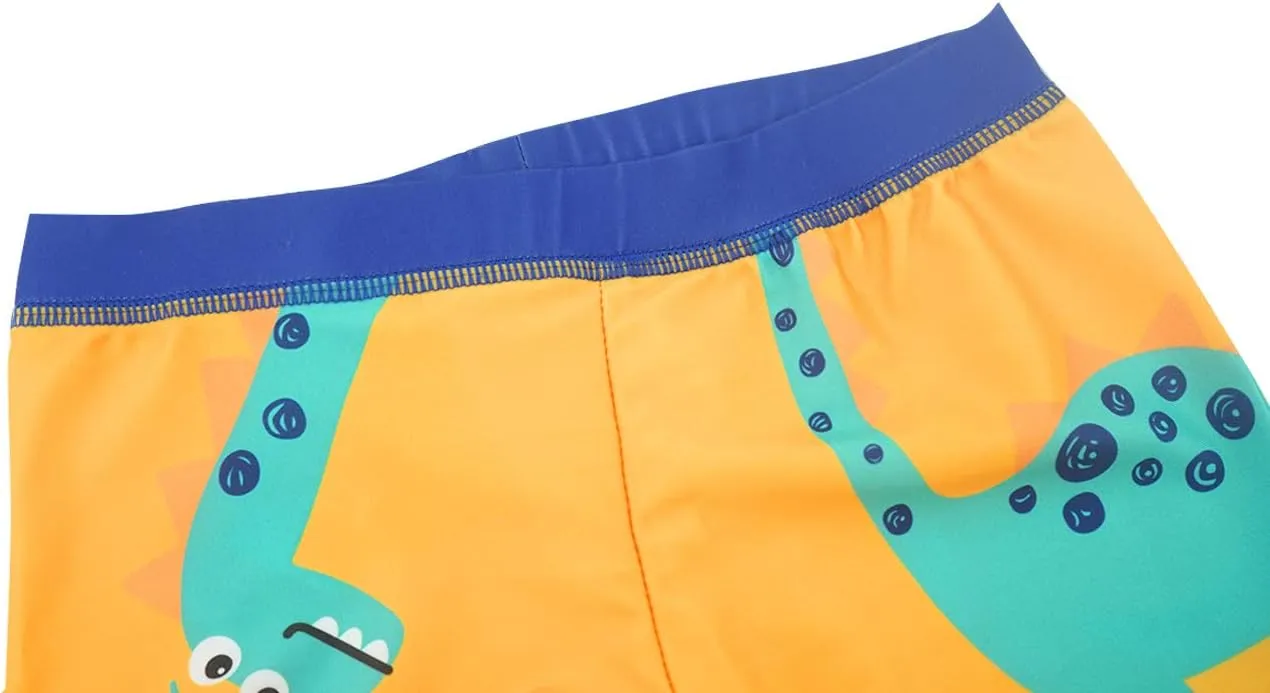 Happy Cherry Baby Boys Swimming Trunks Cartoon Swimwear Short with Hat