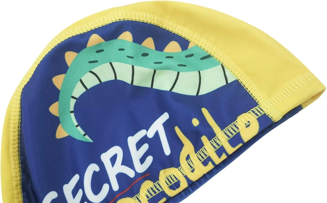 Happy Cherry Baby Boys Swimming Trunks Cartoon Swimwear Short with Hat