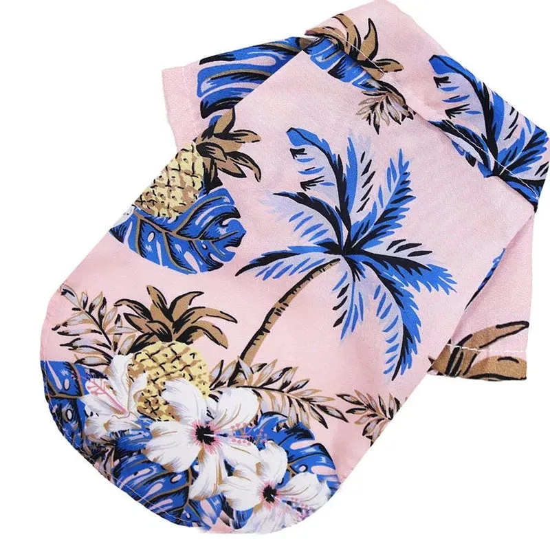 Hawaiian Beach Dog T-Shirt - Cool & Breathable