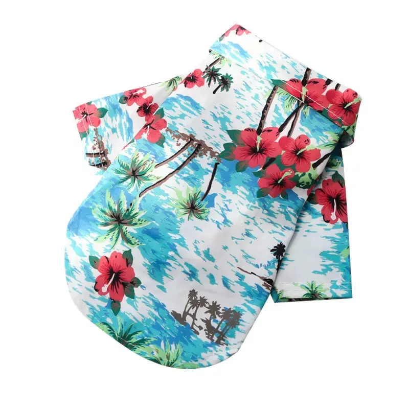Hawaiian Beach Dog T-Shirt - Cool & Breathable