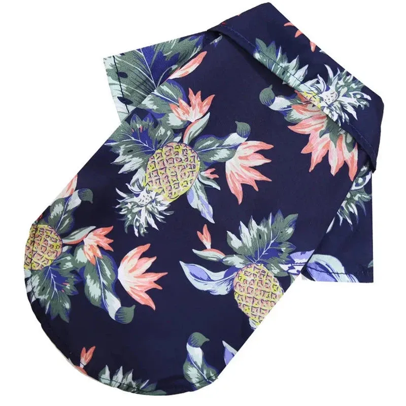 Hawaiian Beach Dog T-Shirt - Cool & Breathable
