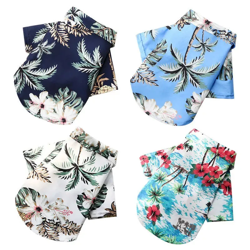 Hawaiian Beach Dog T-Shirt - Cool & Breathable