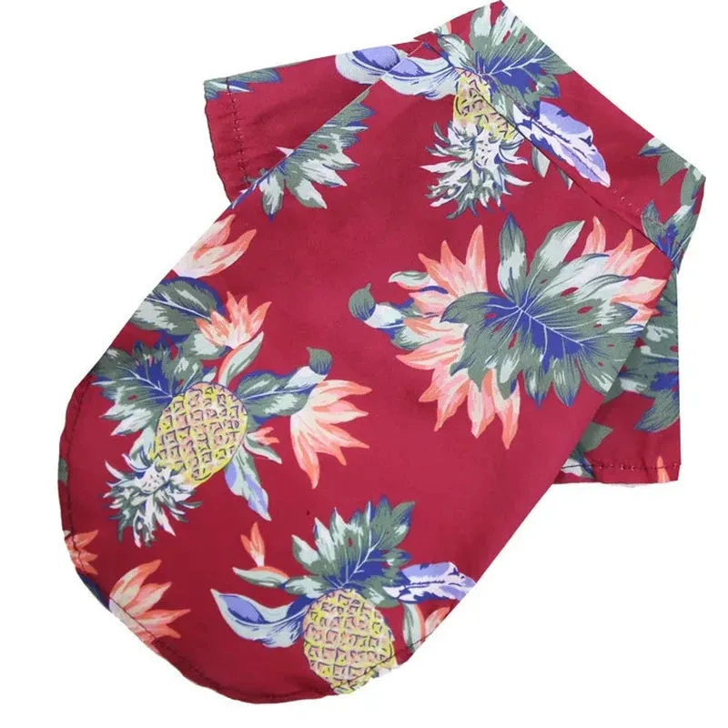 Hawaiian Beach Dog T-Shirt - Cool & Breathable